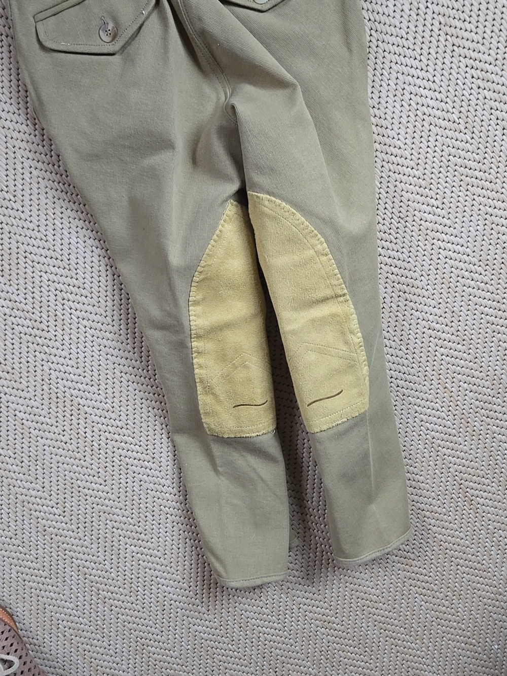 NWT Tuffrider Let's Ride Kid's Khaki Riding Britches US 8